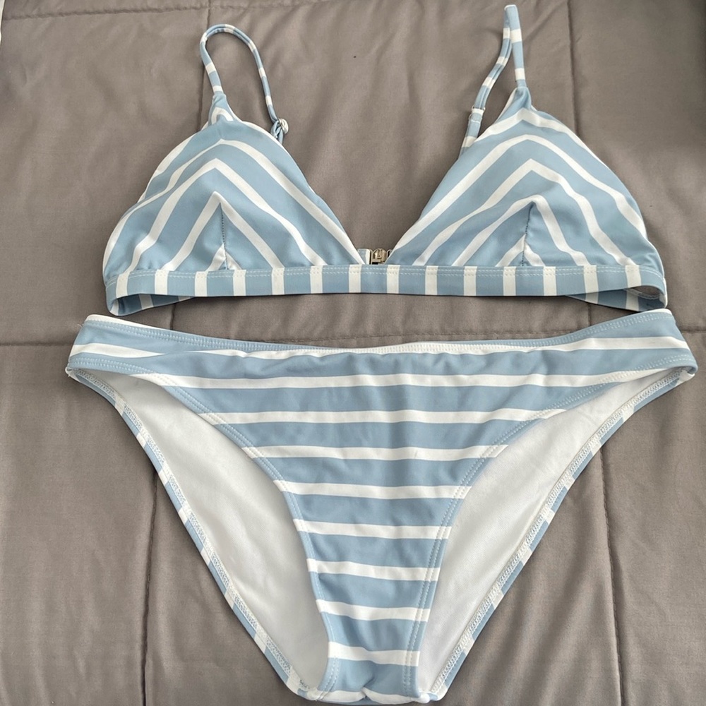 Striped Triangle Bikini